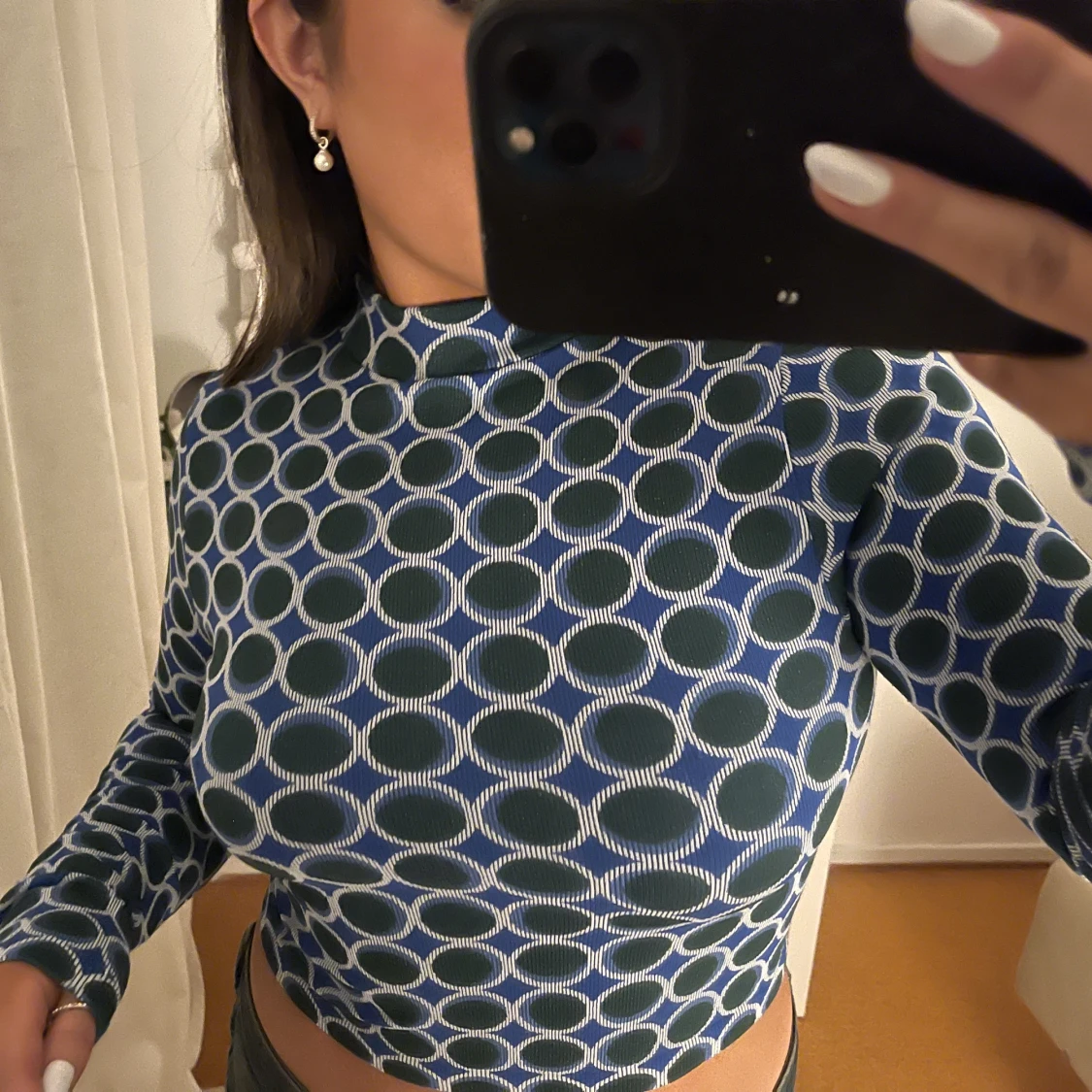 Tight topp med mönster