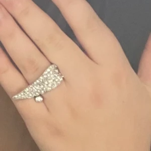 Silvrig fjäder ring  - En silver ring jag vill sälja eftersom jag hellre föredrar guld. Zadig gamla design 