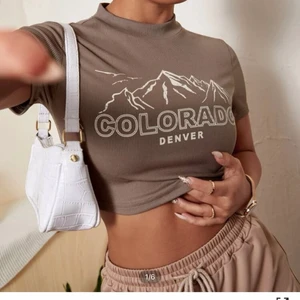 Tajt T-shirt - Fin T-shirt från shein som inte kommer till användning då den inte riktigt är min stil. Endast testad, köpt för 50kr. Köparen står för frakten 