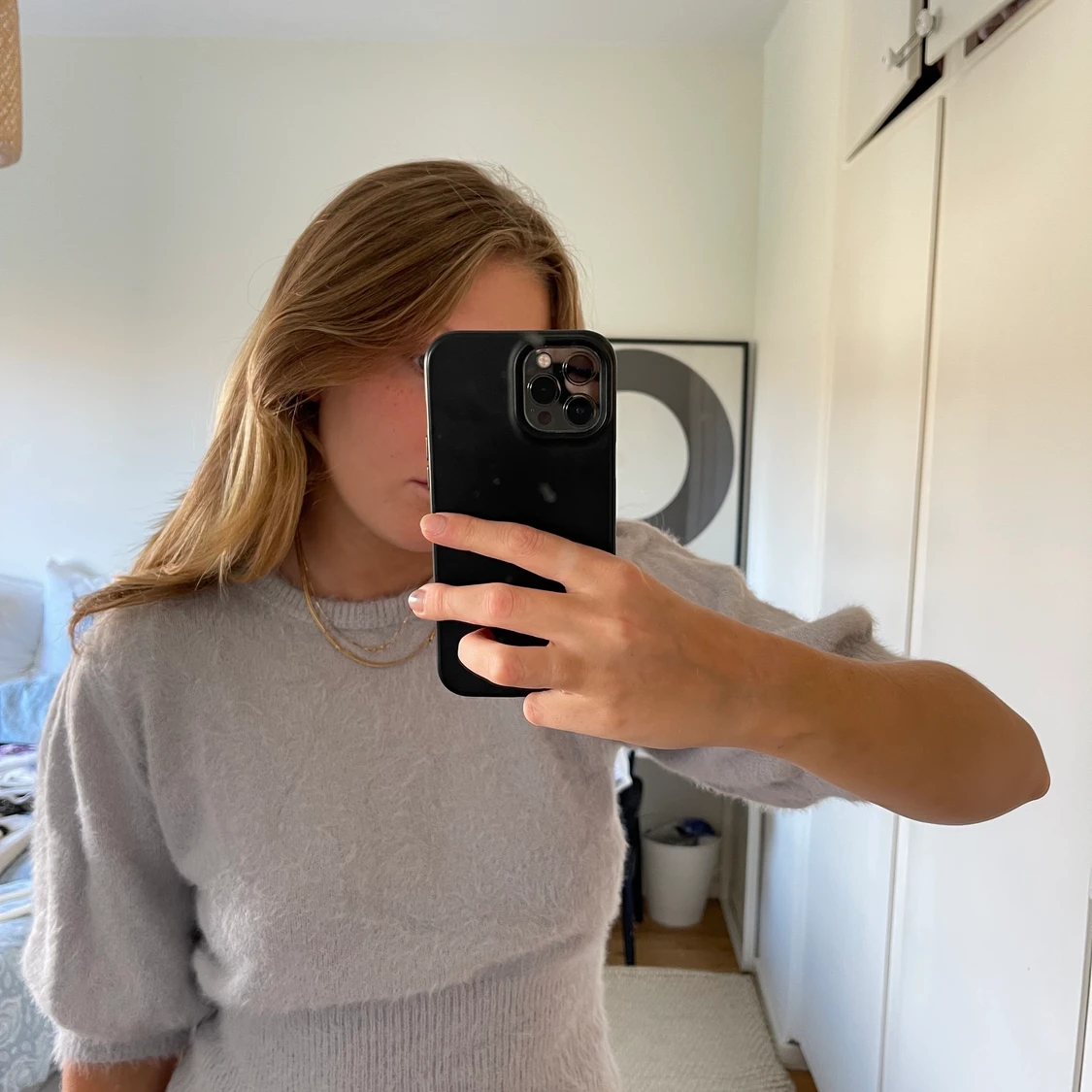 Stickad fluffig lila tröja från Zara - 91