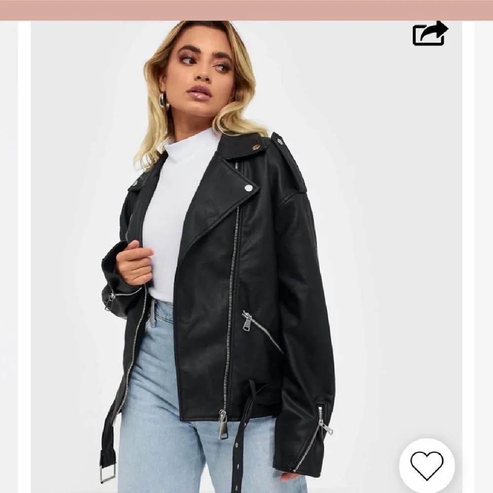 Skinnjacka från missguided! Superfint skick! Klicka inte på köp direkt!!. Jackor.