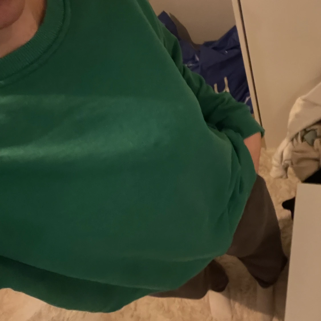 Grön sweatshirt st xs/s - 91