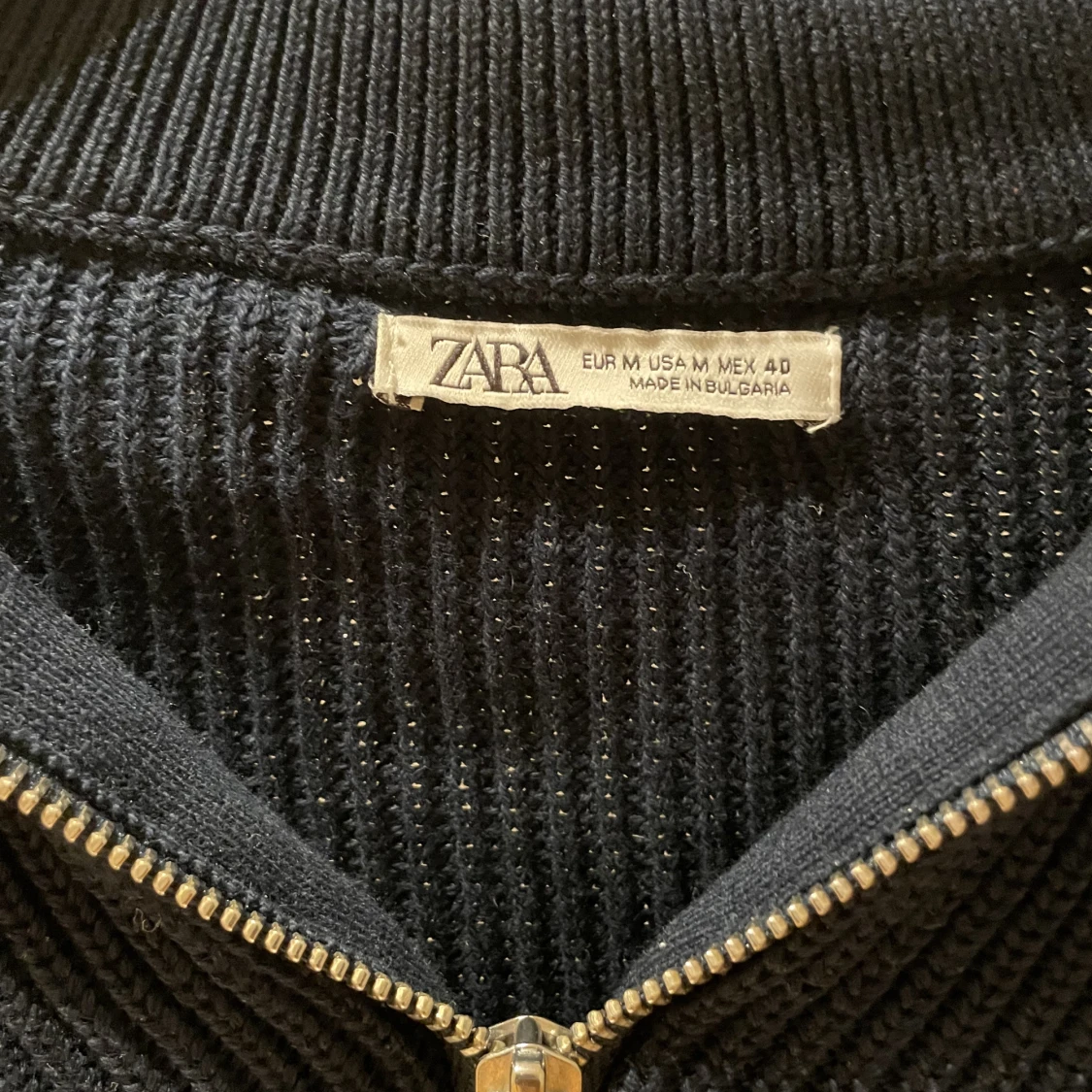 Stickad half zip - 90