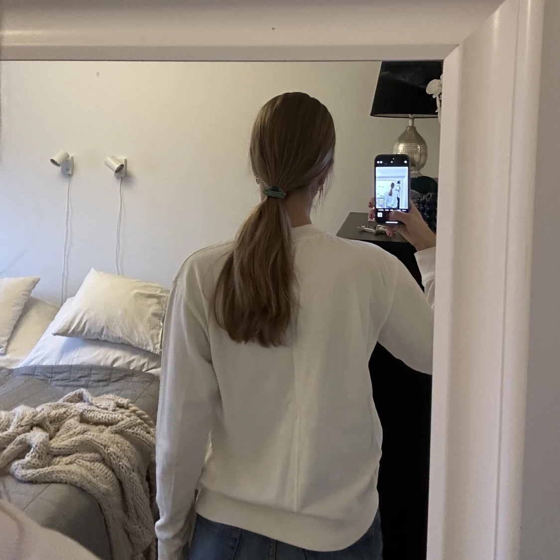 Vit collagetröja  - 90