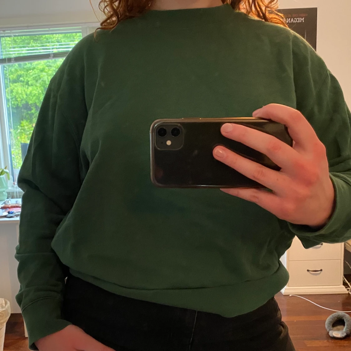 Grön sweatshirt - 90