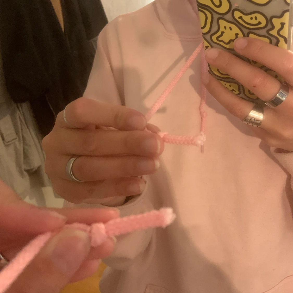 söt hoodie med gullig text!  - 91