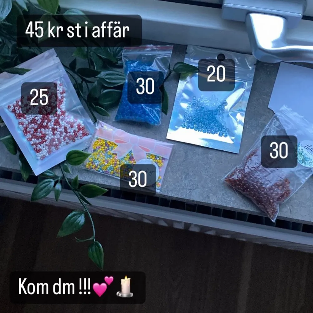 Fina seed beeds som passar om man gillar att tex pärla blommor eller annat skoj. Accessoarer.