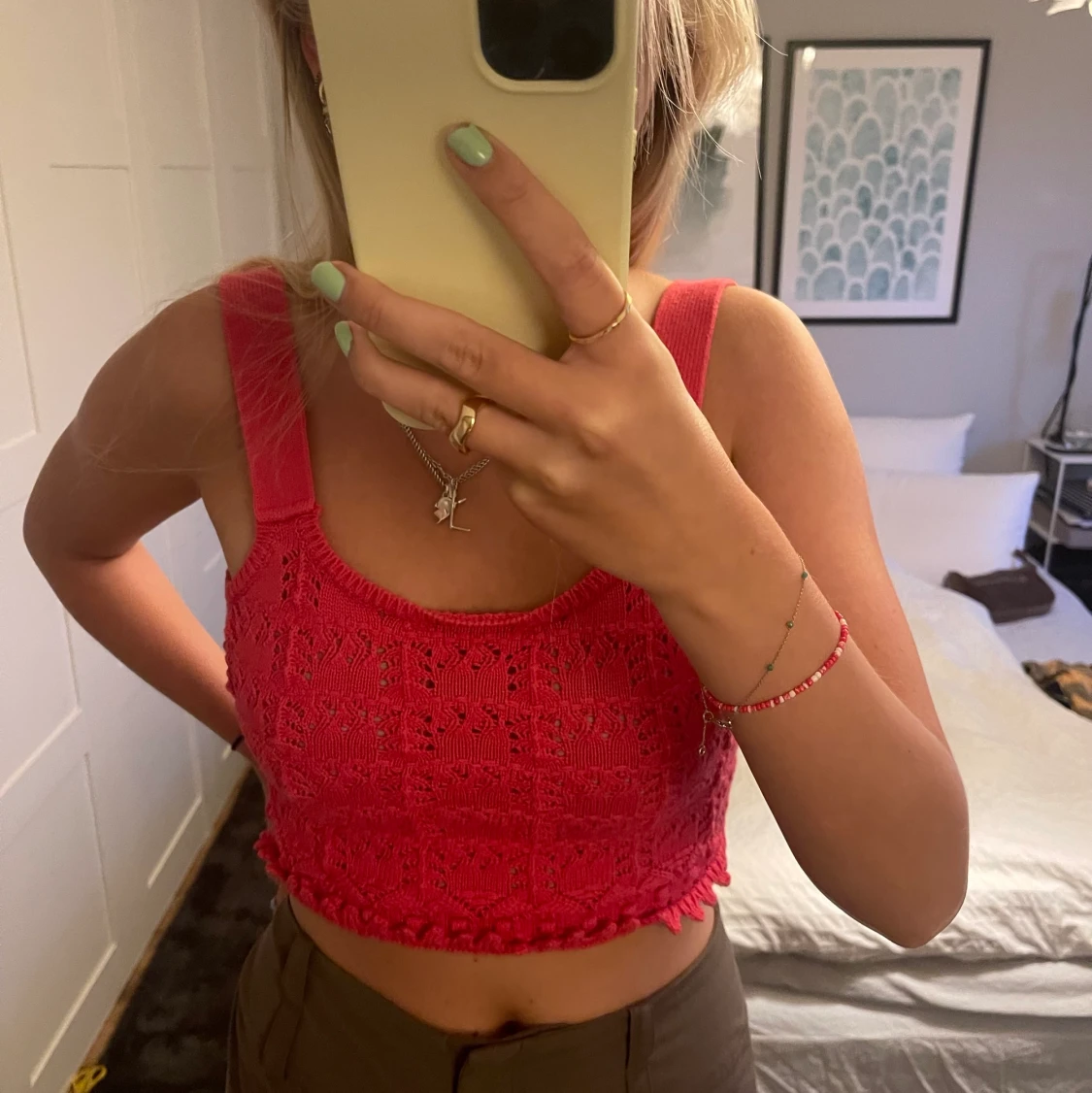 Virkad Zara topp , storlek S