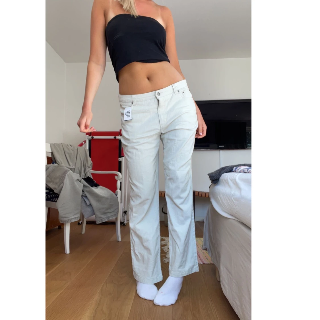 Ljusa jeans