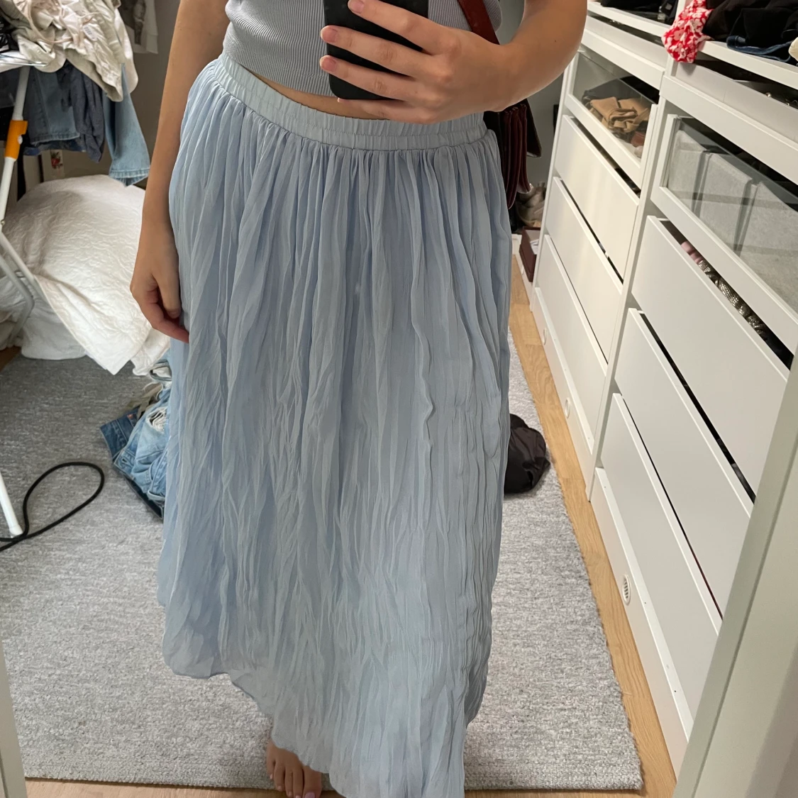 Ljusblå långkjol 🦋 - 90