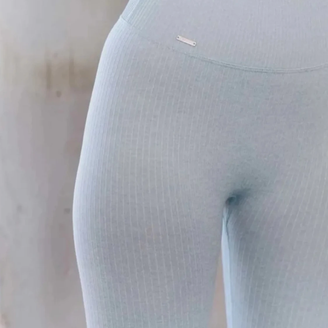 Aimn seamless tights ljusblå 