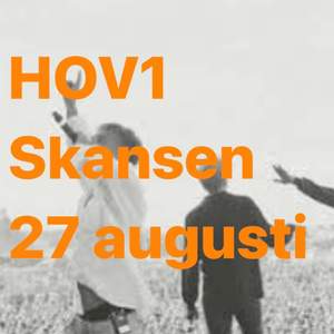 Säljer en biljett till Hov1 på Skansen den 27/8-2022. Biljetten är digital, så den kan mailas över.