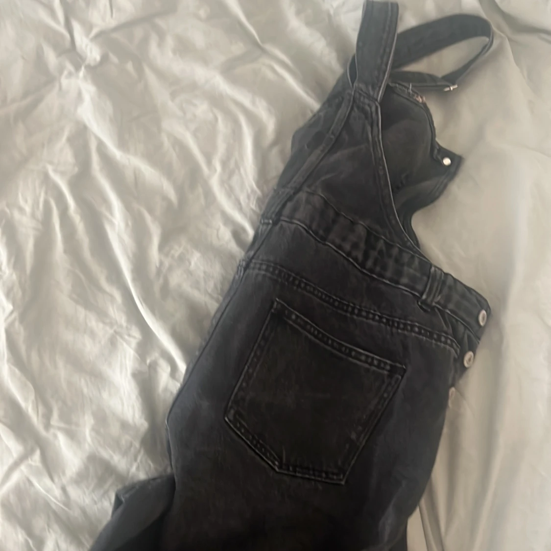 Jeansdress med hängsel  - 90