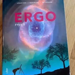 Helt nyt ergo fysik 2 bok. Boken finns i både Linköping o Södertälje.