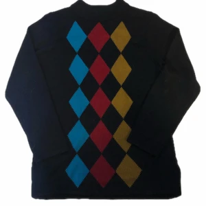 stickad långärmad - svart långärmad stickad tröja