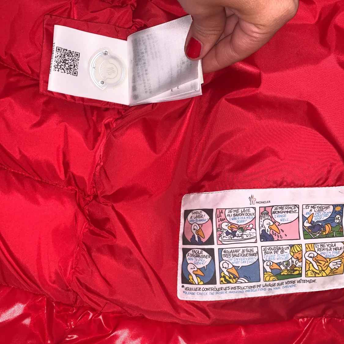 Röd moncler väst - 91