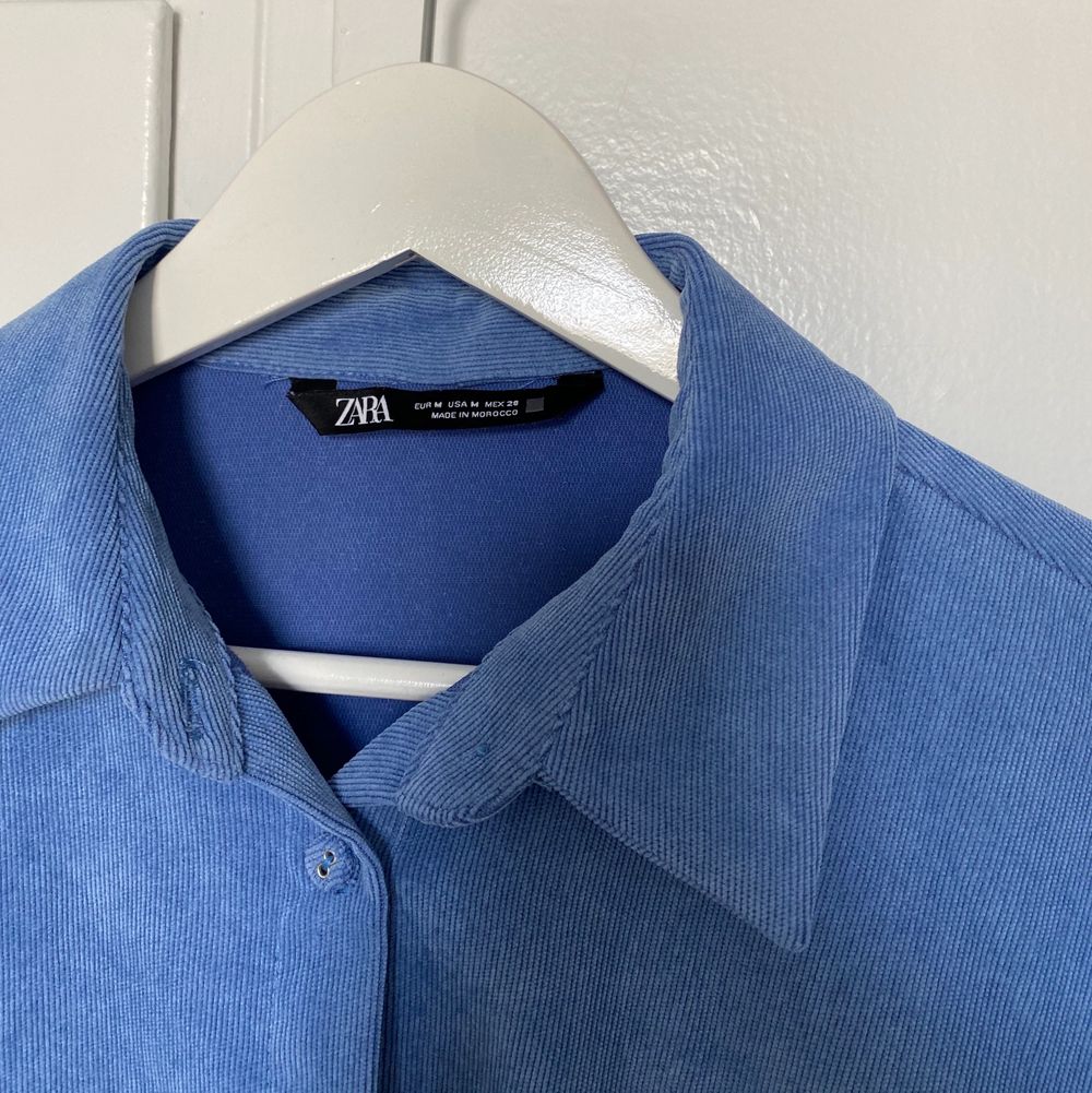 Blå Manchester Skjorta Zara | Plick Second Hand