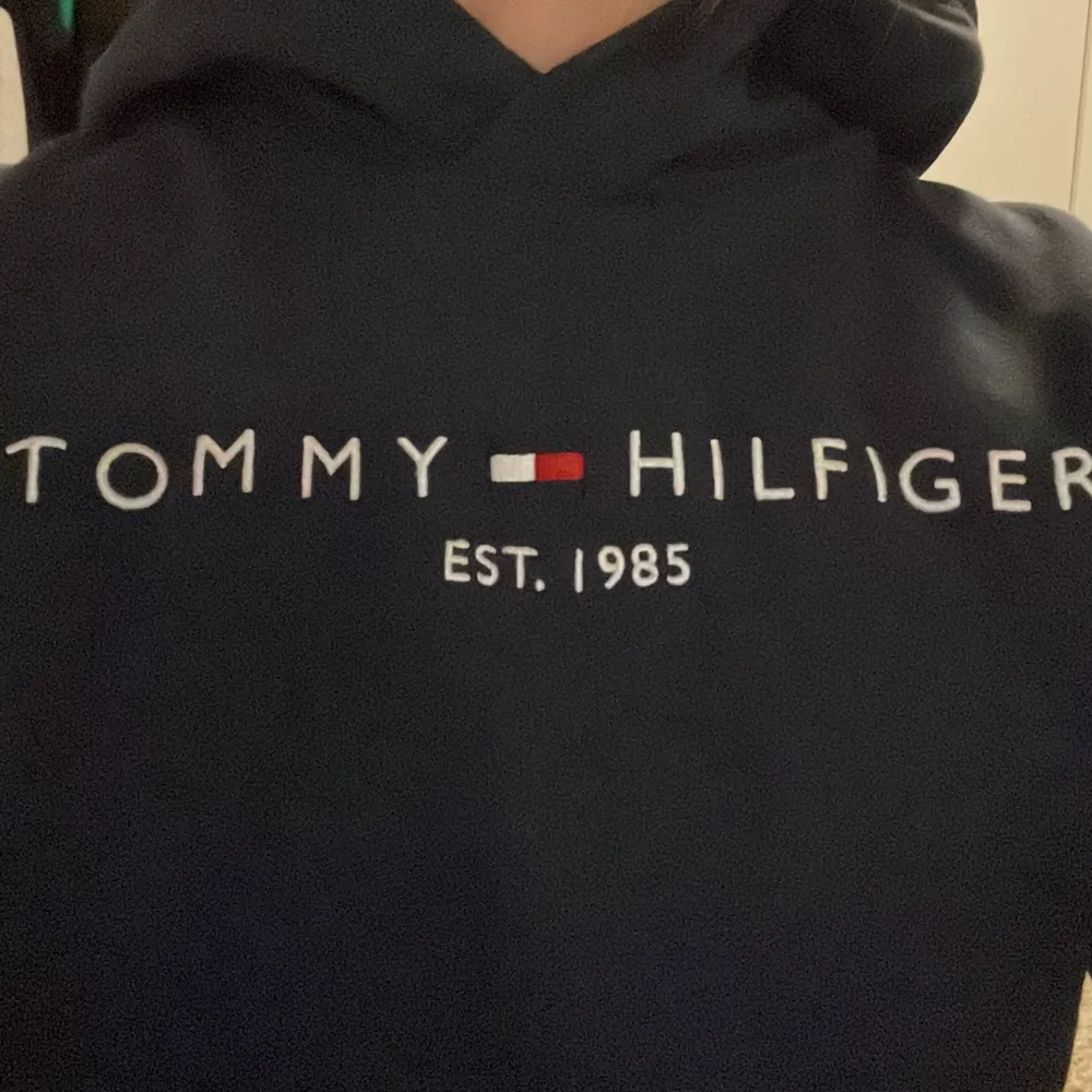 Säljer en Tommy hilfiger hoodie i bra skick💕mjukt fleece inuti och allmänt jätte fin hoodie. sitter som en xs och Köpare står för frakt. Hoodies.