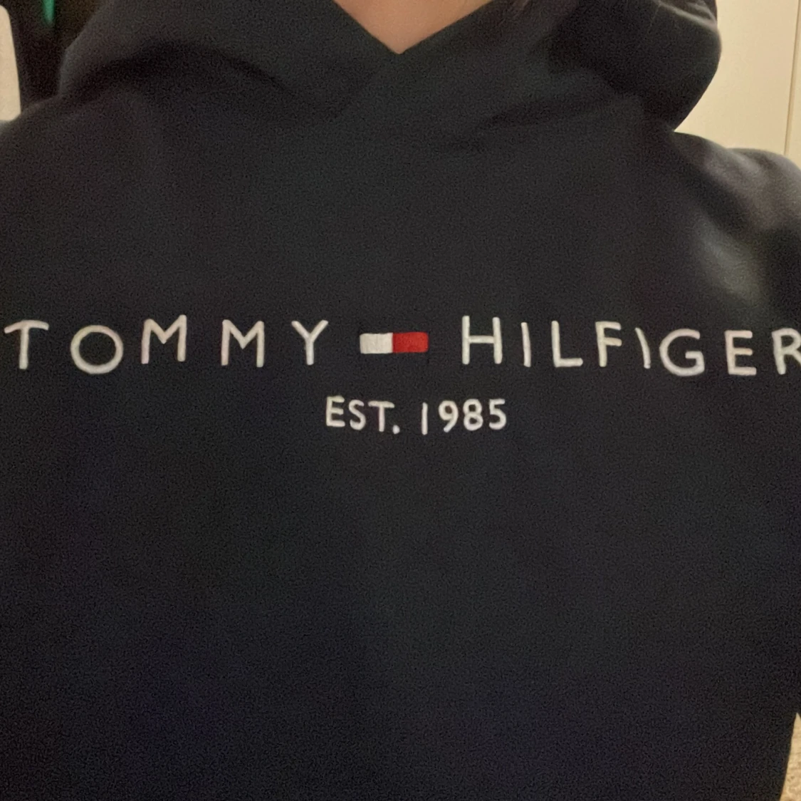 mörkblå Tommy hilfiger hoodie - 90