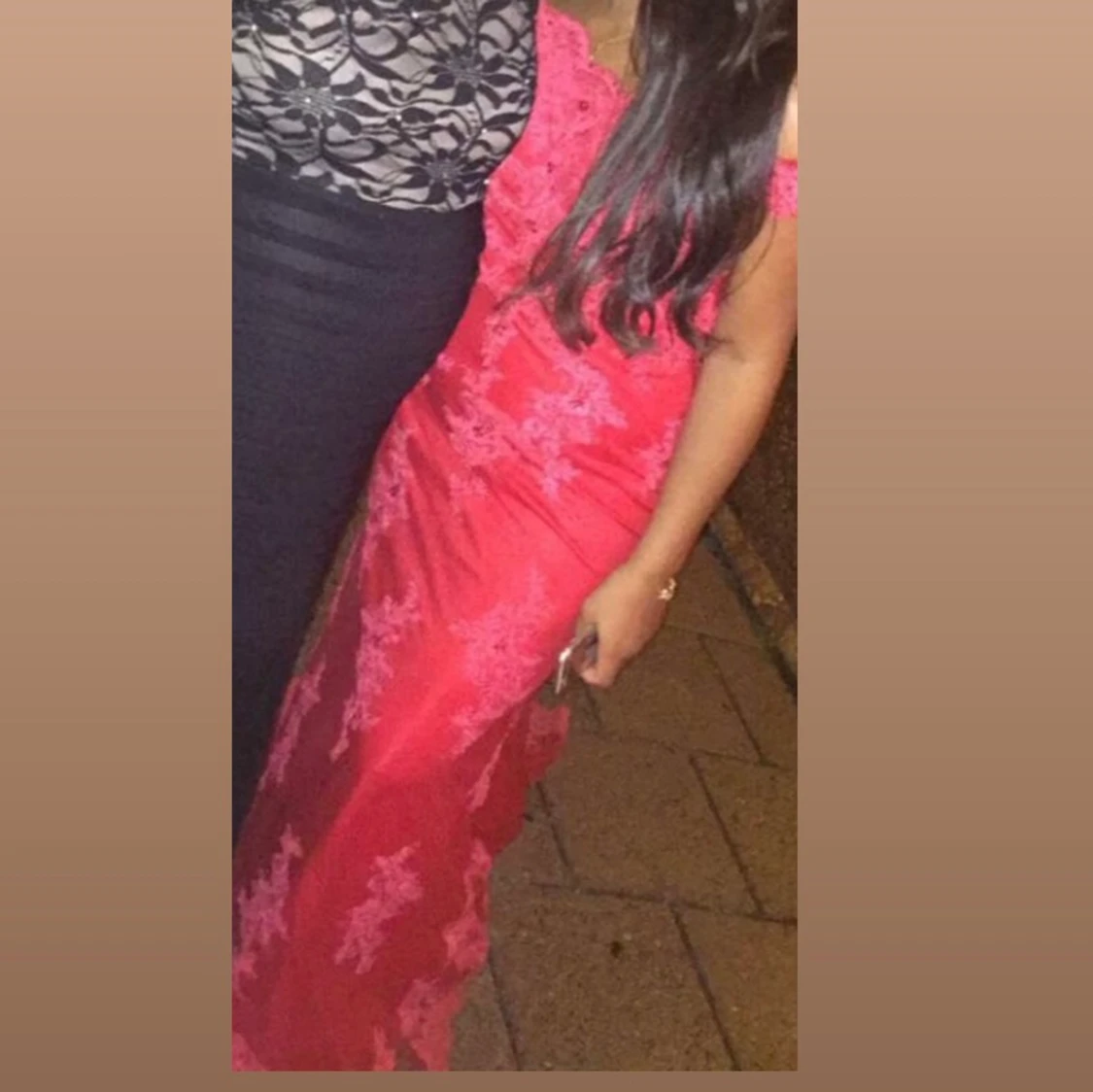 Röd festklänning - 90