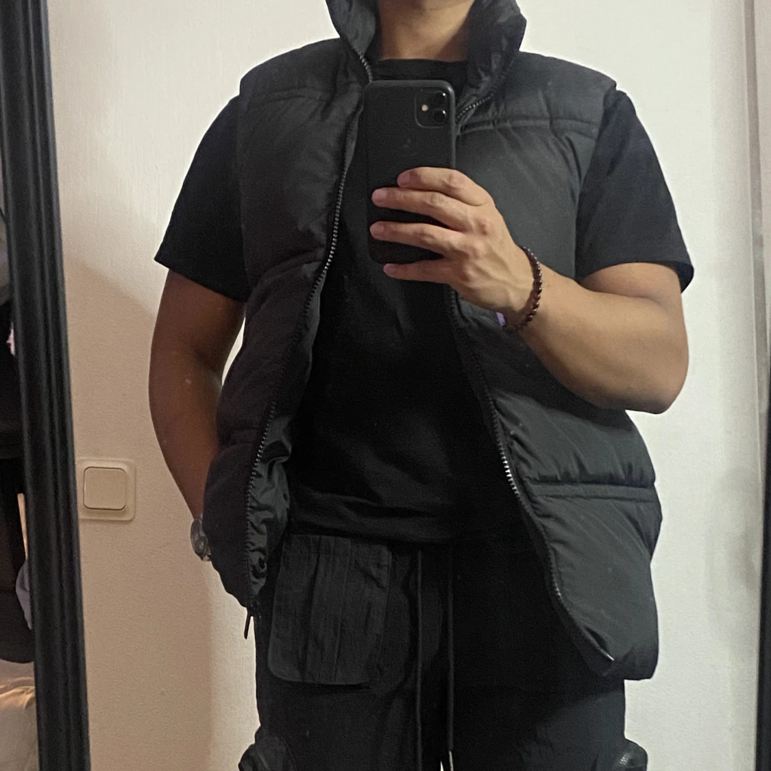 HELT NY Puffer Vest Svart