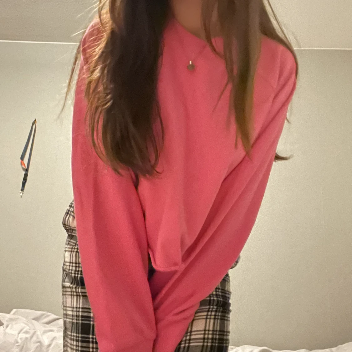 Rosa crop topp tröja