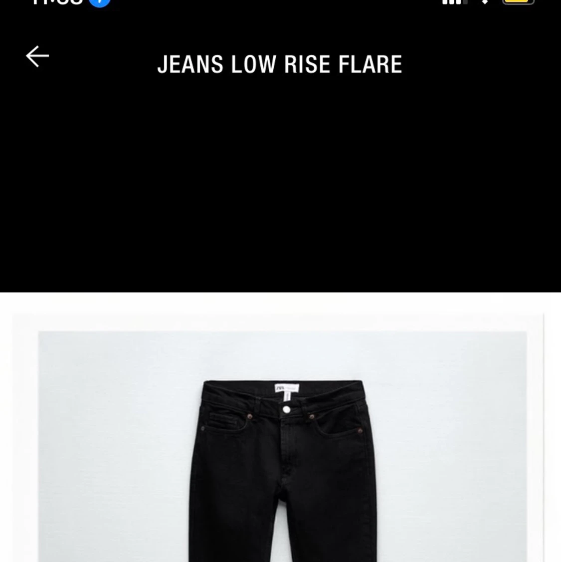 zara jeans bootcut lowrise - 90