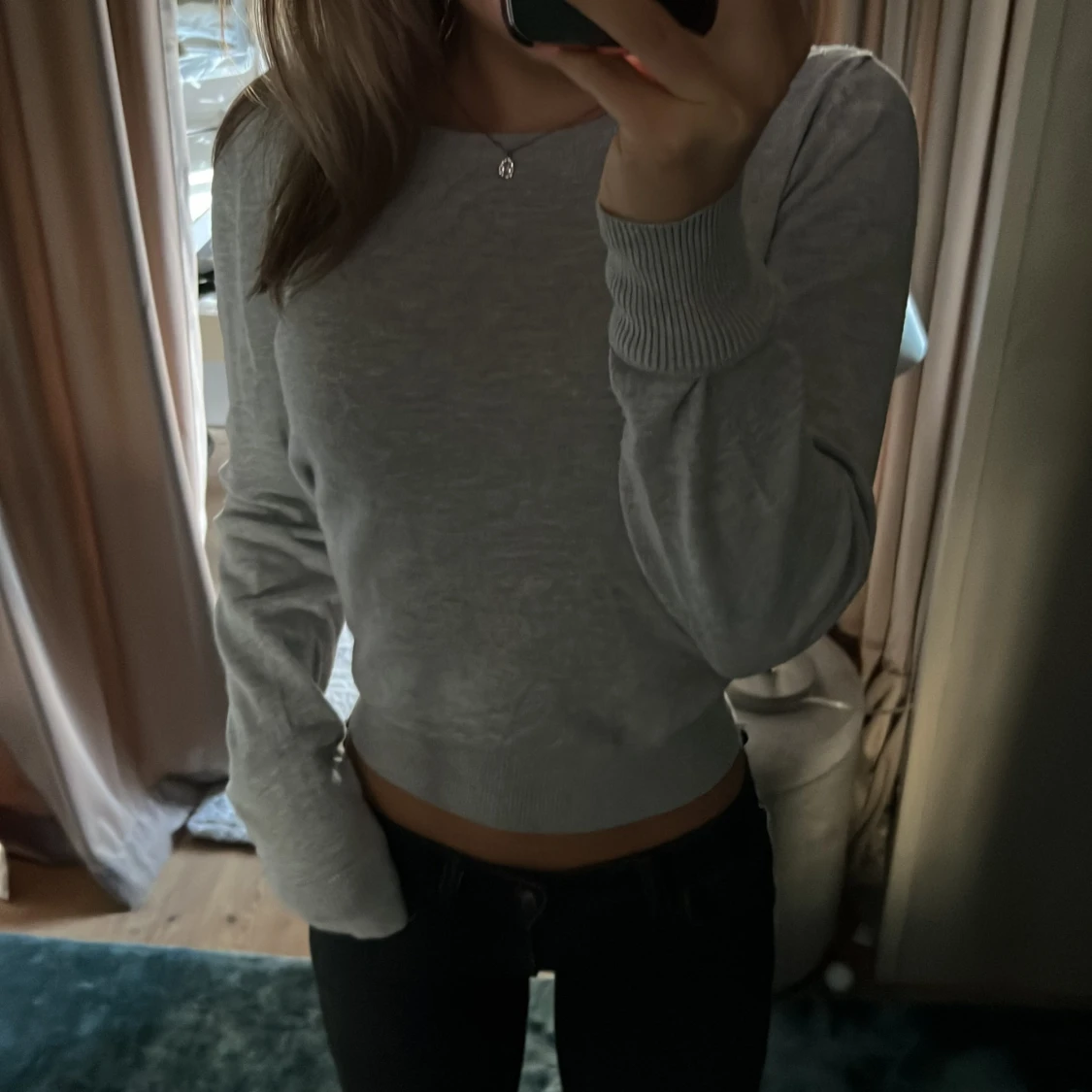 Grå sweatshirt💕 - 90