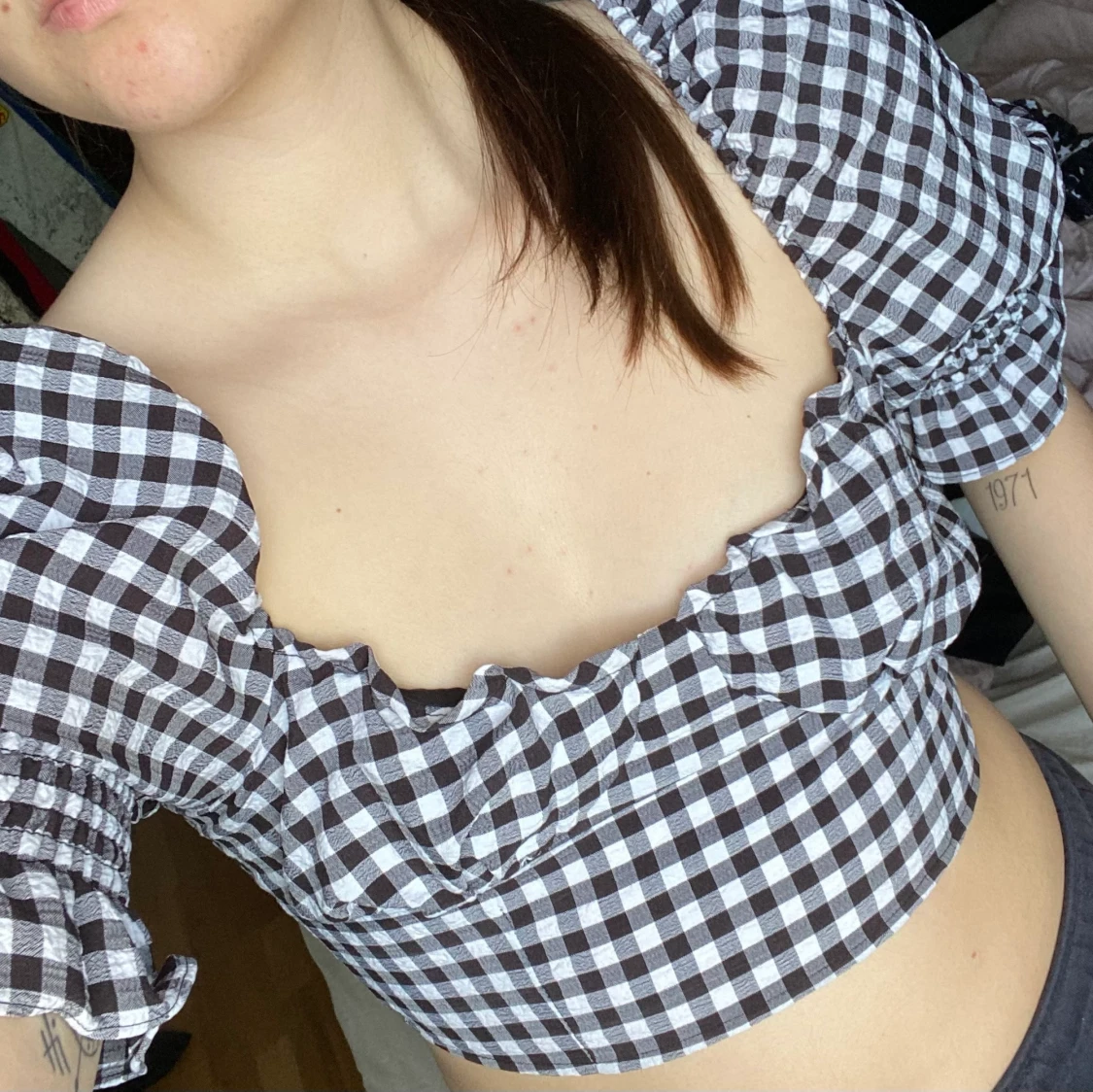 Rutig topp från H&M