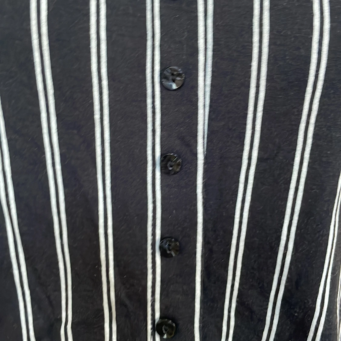 Svart randig topp storlek S - 90