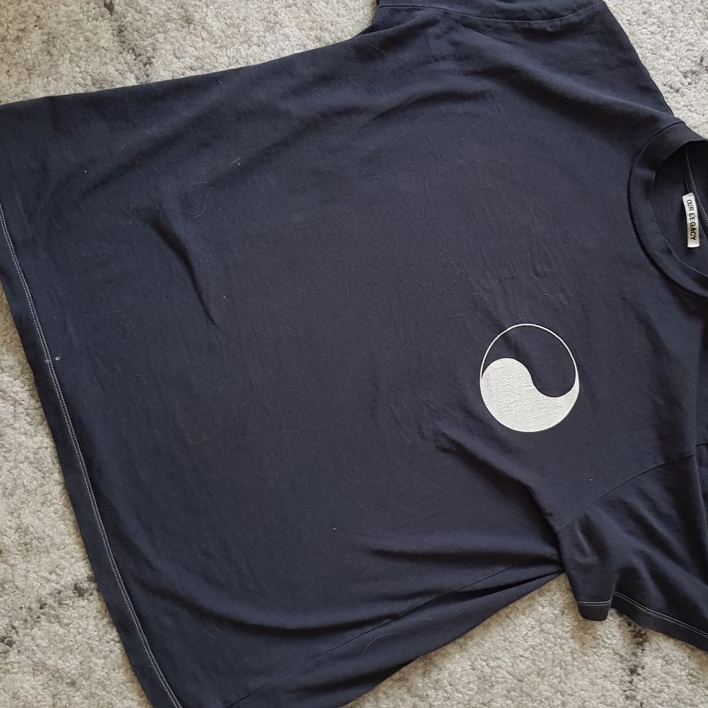 Säljer en svart Our Legacy Workshop tshirt, storlek 46 🌞 Mycket bra skick enda felet är att necktagen på insidan sitter löst men inget som syns när man har på den. Skickas för 51kr spårbart 📦 . T-shirts.