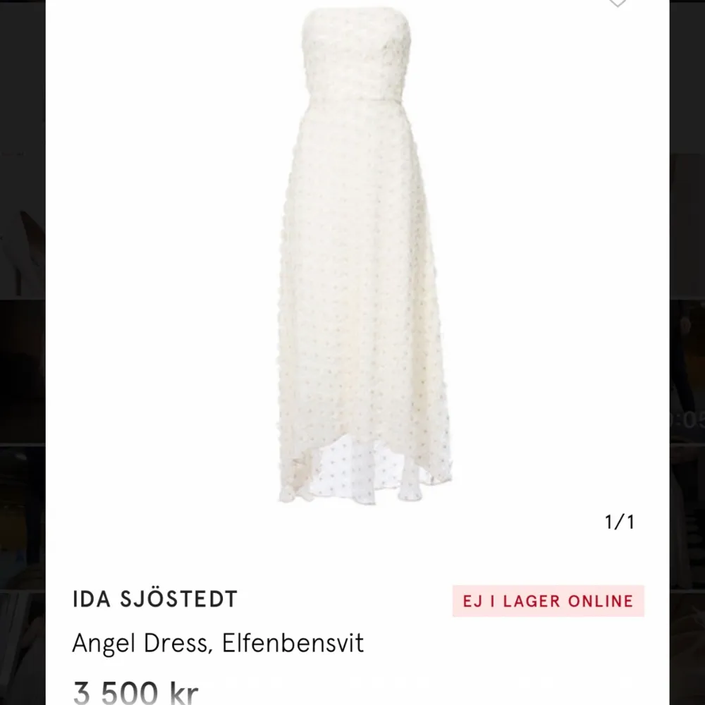 Säljer nu min fina klänning från Ida Sjöstedt! . Klänningar.