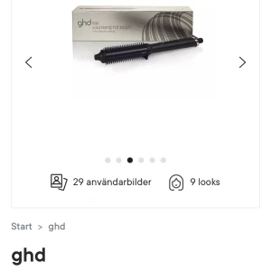 Ghd Rise Hot Brush - Säljer min ghd hot brush, använd endast en gång. Kvitto finns. Perfekt om man vi ha ett fint naturligt resultat med mycket volym, går både att göra lockar men också bara få det naturligt ”fön borstat” 