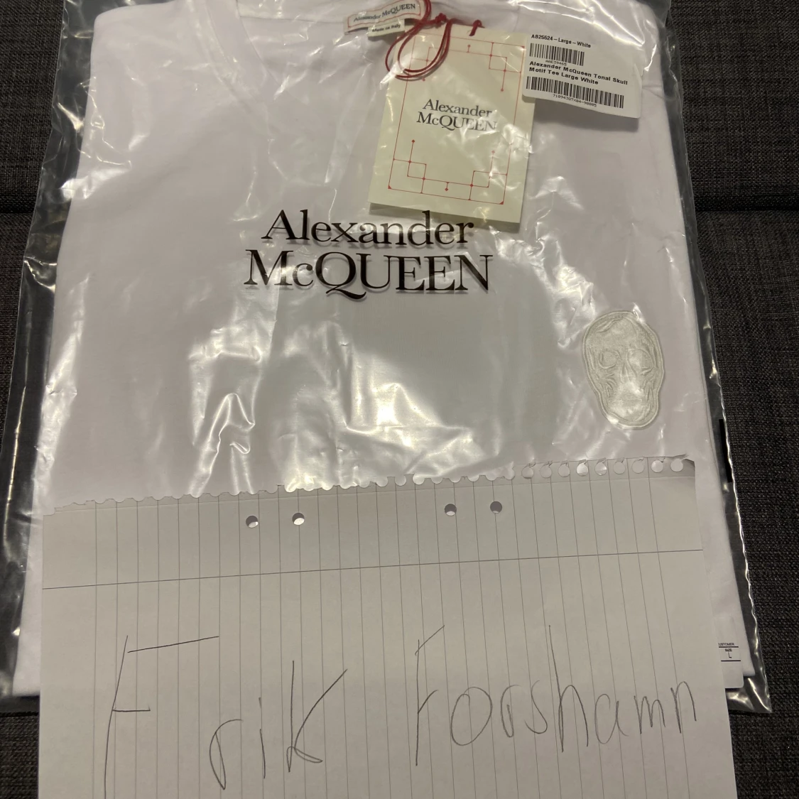 Alexander McQueen T-shirt  - 90