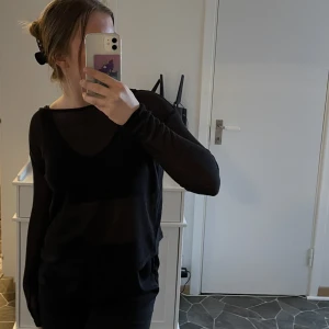 Svart genomskinlig tröja - En jättefin genomskinlig svart tröja, perfekt för speciella tillfällen 