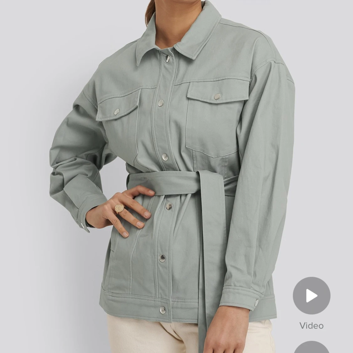 Jacka med bälte - 90