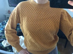 Stickad tröja - Snygg tröja, älskar kragen!