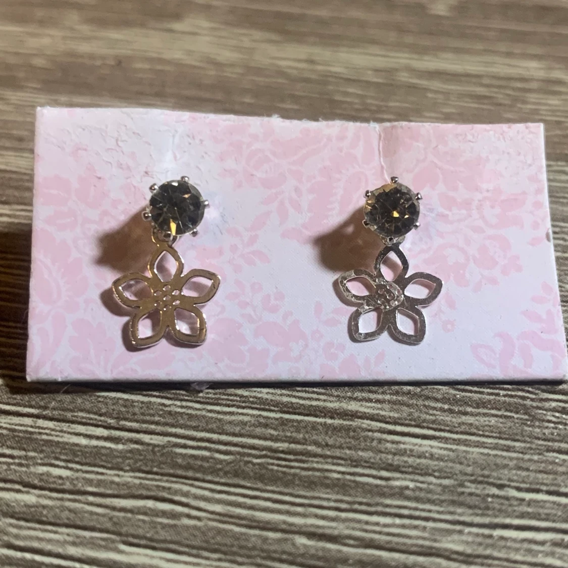 Silver öronhängen & silver hårklipp - 91