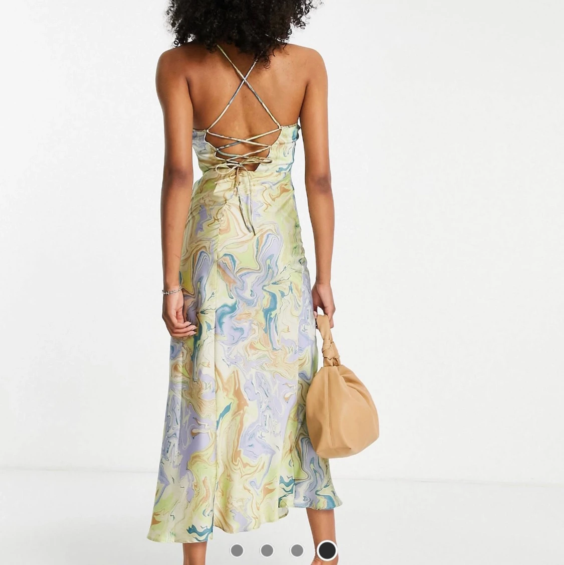 Flerfärgad midiklänning Mango, strl: 38 - 90