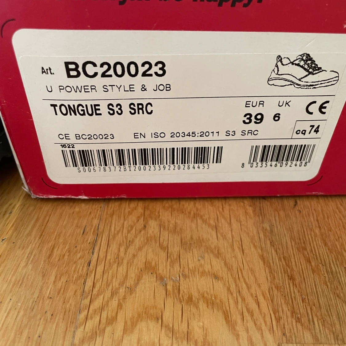 Oanvända U-Power skyddskor - 90