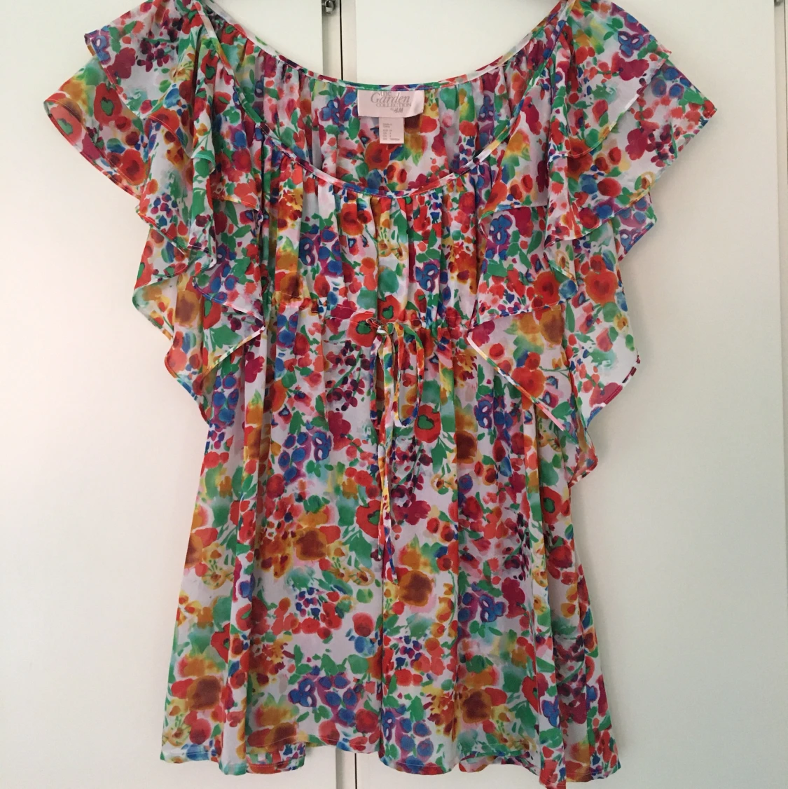 Blommig blus, strl 36 - 90