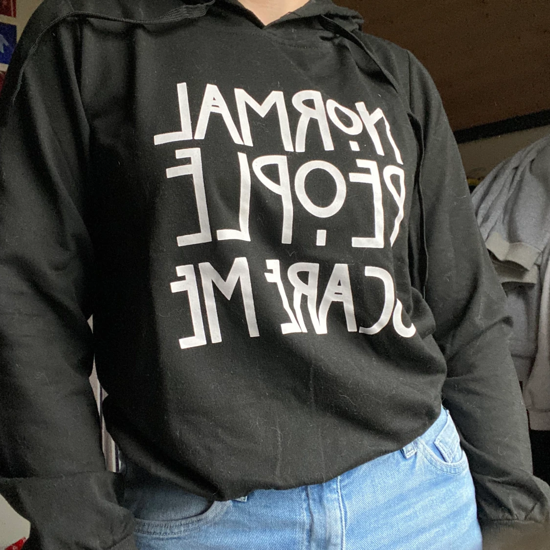 Svart Hoodie 