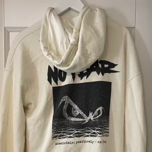 Oversize hoodie  - En oversize hoodie med tryck på ryggen ifrån H&M i storlek xs. Buda ifrån 190 exklusive frakt 🤎