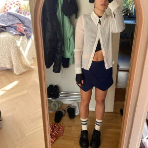 shorts with a front skirt over it in navy blue - short/skirt