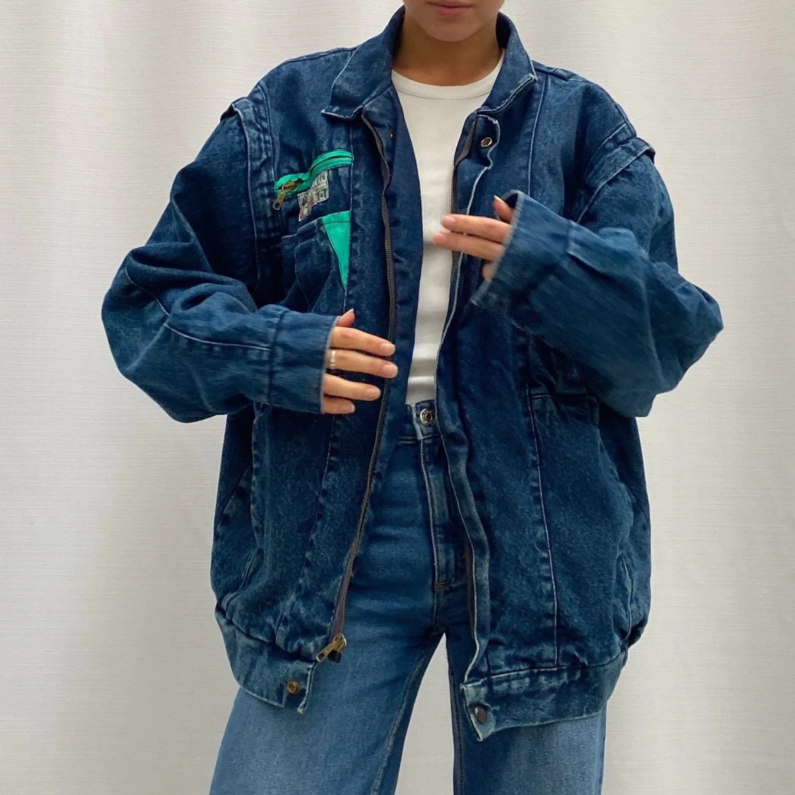 Retro denim jacka - 90