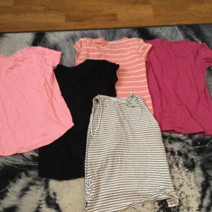 T shirts - 5 st shrits  Stl 146 Paketpris 100kr  Styck 20kr 