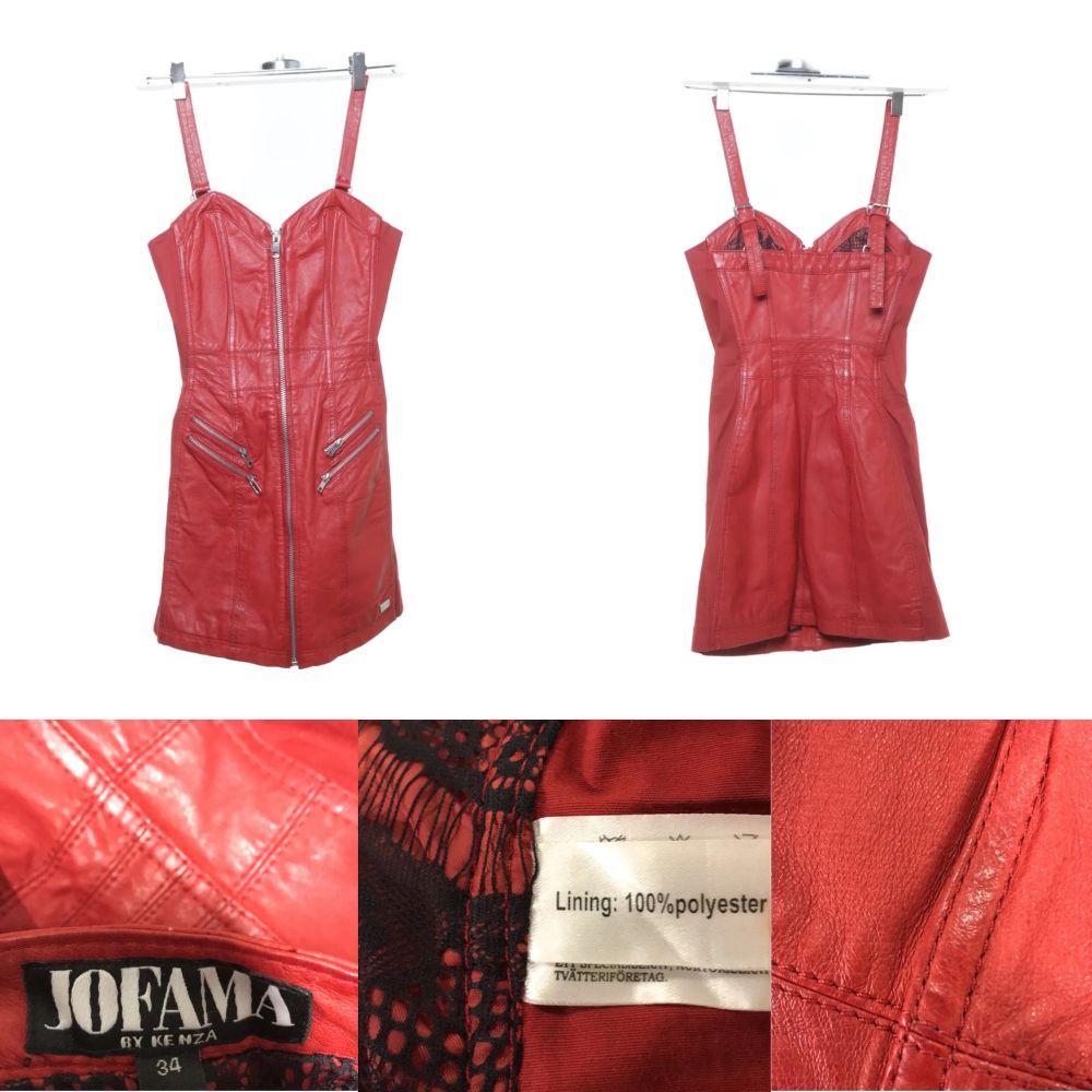 Röd Jofama by Kenza klänning | Plick Second Hand