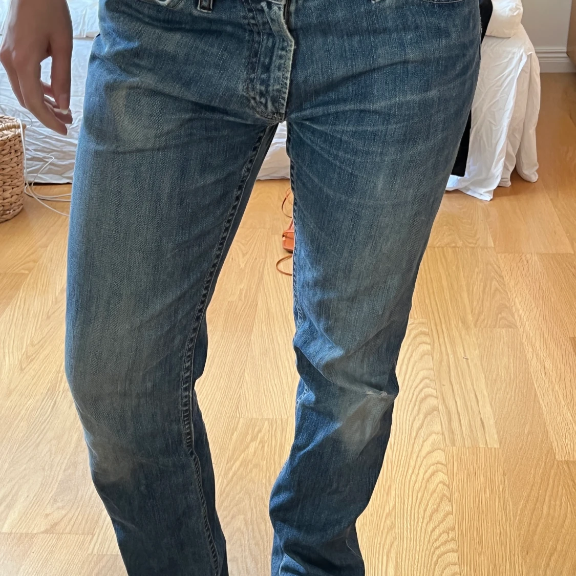 Lågmidjade herrjeans Blå - 90