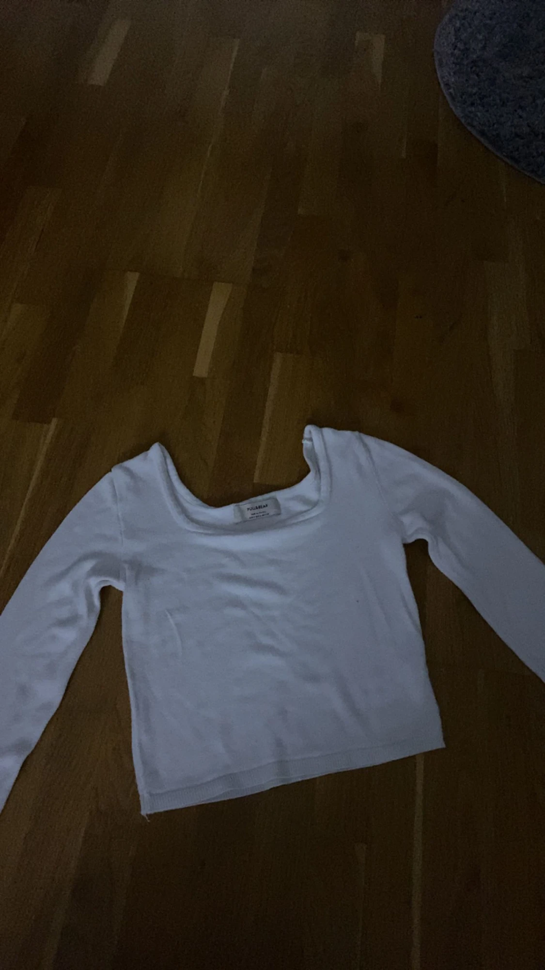 Vit långärmad tröja - 90