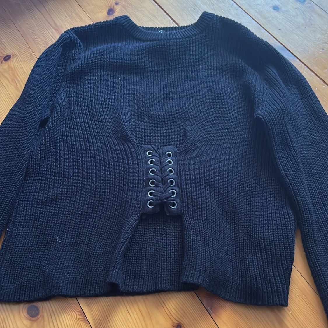 Stickad tröja strl S 
